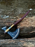 God of War Leviathan Axe Replica Kratos Axe Cosplay Viking Axe Wedding Gift for Husband Birthday Gift for Him Anniversary Gift for Boyfriend