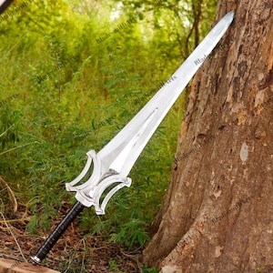 Handmade Stainless Steel Hero Power Sword Replica, 80s Fantasy Broadsword Anniversary Gift for Him Wedding Gift for Husband Birthday Gift