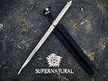 Super Natural Angel Blade Replica Full Metal with Stand Prop Gaming Room Decor Birthday Gifts for Him Wedding Gift Home Decor Gift for Men
