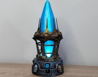 Skyrim Varla Stone Lamp | Magic Crystal LED Light | Elder Scrolls Night Light | Fantasy Decor | Gaming Room Lamp | Handmade