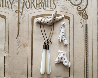 Mother of pearl drop earrings