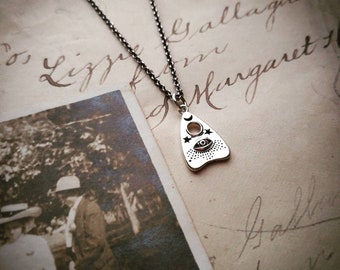 Sterling Ouija Planchette Necklace