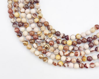 4mm Brown Zebra Jasper Bead Strand