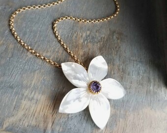 Gardenia Wedding Jewelry Gardenia Gifts Gardenia Jewelry Gardenia Bridal Jewelry Gardenia Necklace Bridesmaids Gifts Gardenia Pendant