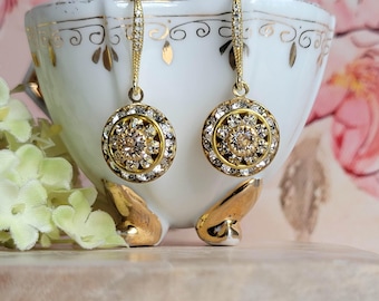 Swarovski Clear Crystal Drop Earrings