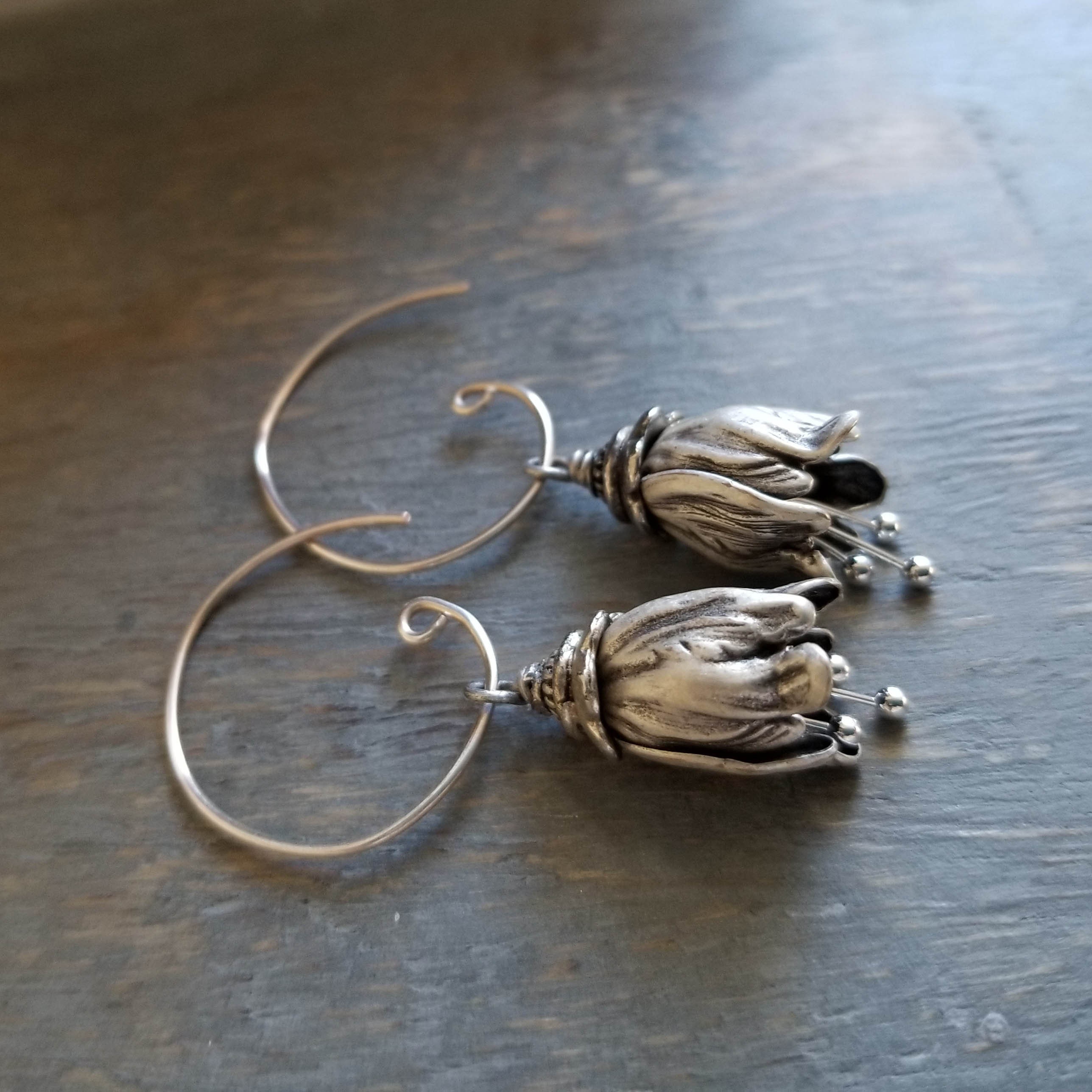 925 Silver Bell Stud Earrings by BeYindi