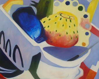 Untitled Still Life, Dish Drainer, 20 inches by 25 inches