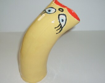 Funny Face Vase - Yellow