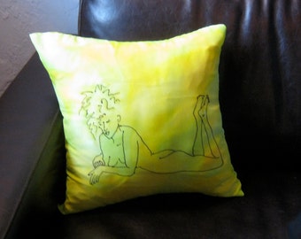 Beautiful Woman Couch Pillow Cushion Female Nude