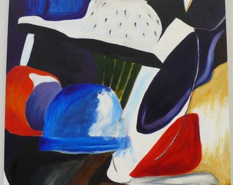 Untitled Still Life, Dish Drainer, Brightly Colored, 20 X 24 inches