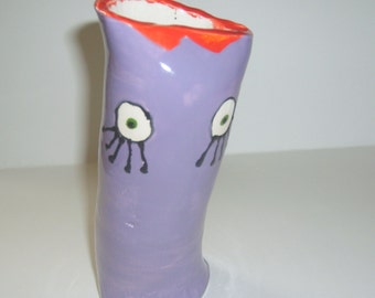 Funny Face Vase - Purple