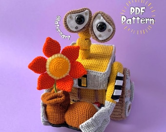 Wall - E pattern crochet