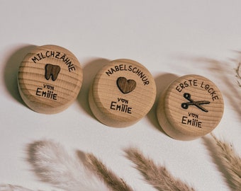 Zahndose | Milchzahndose | Nabelschnur | erste Locke | Dosen | Kinder | Baby Geschenk | Weisat | Geschenk