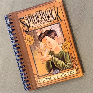 Upcycled rebound notebook - handmade from recycled children’s book, heavyweight sketch paper for drawing, painting -Personalized bookmark!