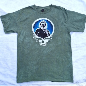 Mens Large One-of-a kind Batik Stealie Jerry  Short Sleeve t-shirt