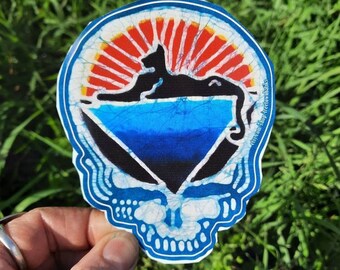 Stealie Cats Sticker: Jerry Garcia Waterproof Decal