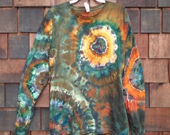 Unisex Bella Large Ice Dyed  Long Sleeve shirt