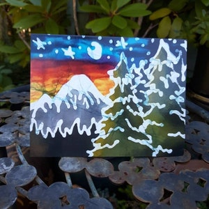 Spent a Little Time on the Mountain note card