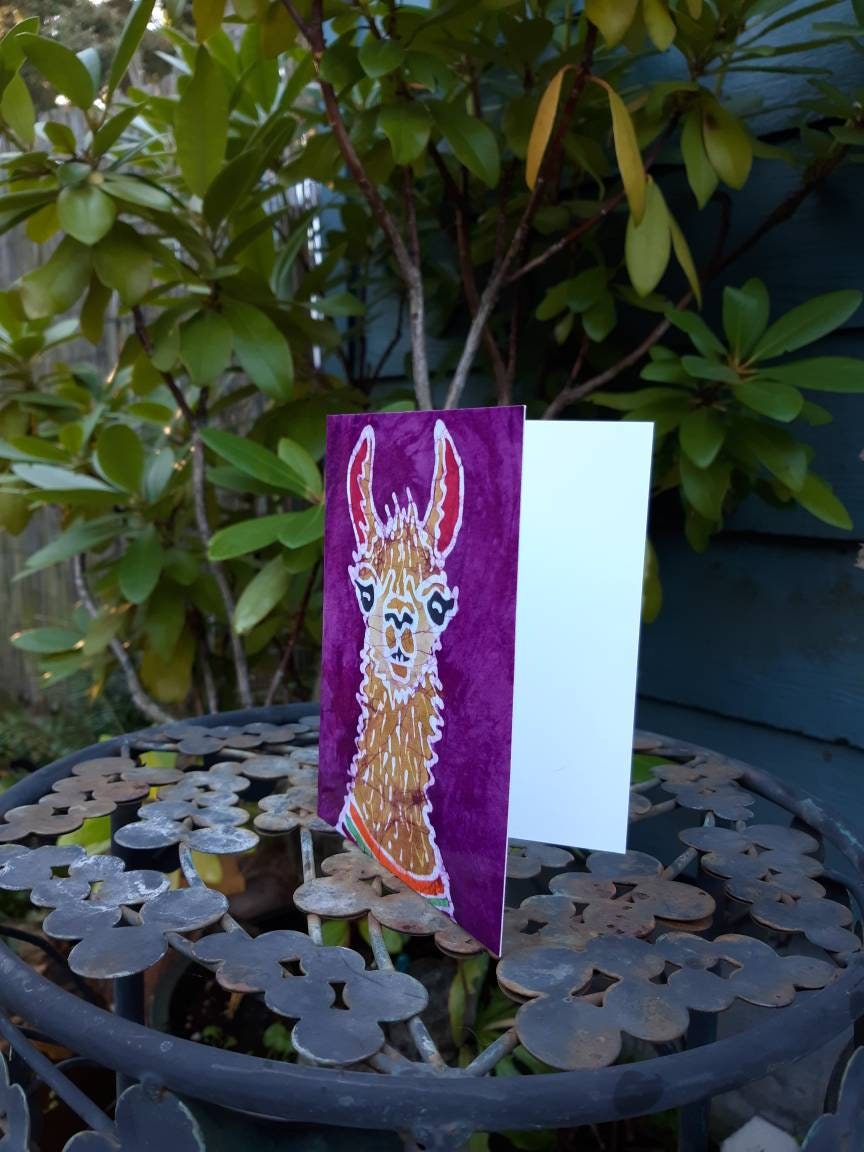 Llama Note Card Llama Card Llama Llama Gift Mama Llama Etsy