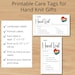Printable Care Tag for Handmade Knit Item ~ I Am Hand Knit Gift Labels ...