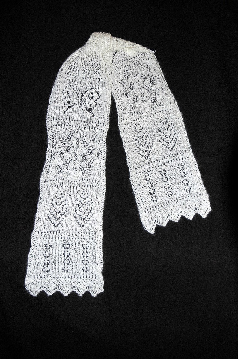 Lace Sampler Scarf PDF File image 1