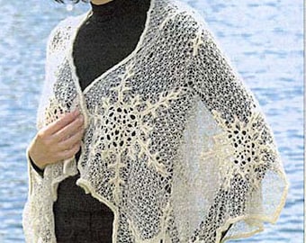 Winter Wonderland Shawl  PDF Pattern