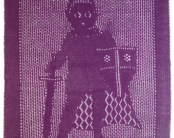 Little Knight Baby Blanket | PDF Knitting Pattern