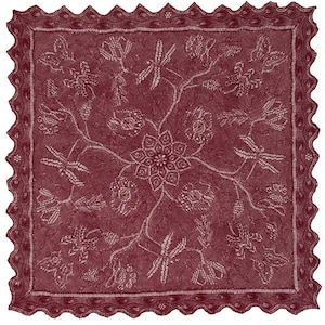 Jacobean Square Lace knitting Pattern PDF file image 1