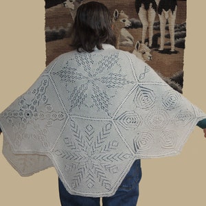Snowflake Cape Pdf Lace knitting pattern