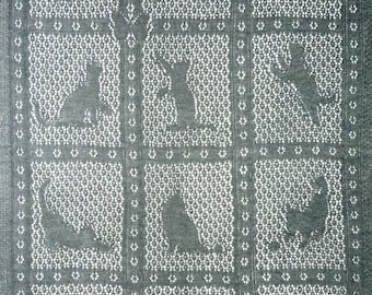 The Cats Meow Throw | PDF Knitting Pattern