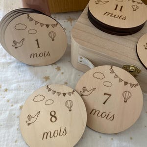Cartes étapes en bois