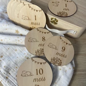 Cartes étapes en bois