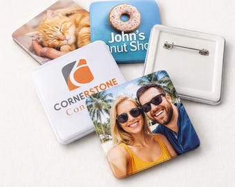 Badges personnalisés | Badges ronds et carrés