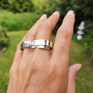 Sterling Silver Two Finger Ring