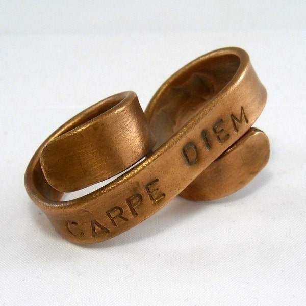 Custom Two Finger Ring - Define Yourself Tattoo Banner Ring