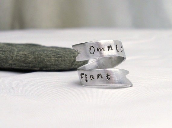 Everything Happens For A Reason Inspirational Quote Ring Etsy