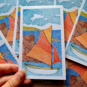 Stickers Autocollants "Voilier"