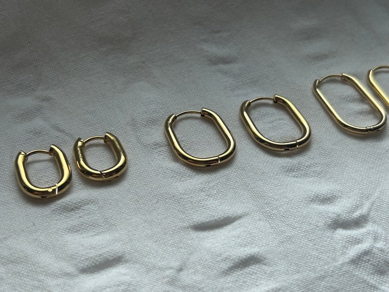 orecchino in acciaio inossidabile oro impermeabile immagine 9