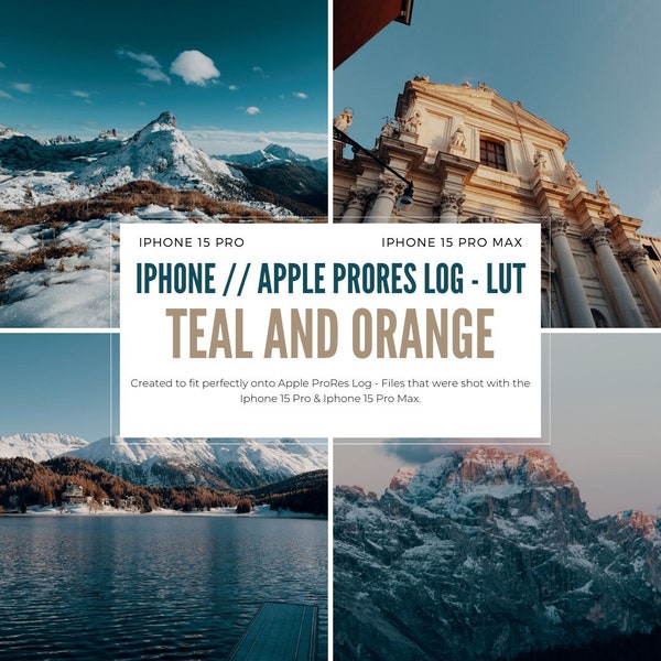 IPhone 15 Pro LUT - Apple ProRes Log to Teal & Orange