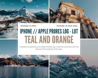 IPhone 15 Pro LUT - Apple ProRes Log to Teal & Orange