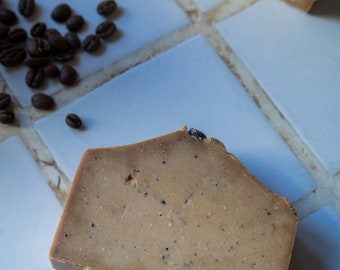 Coffee Bar Soap - Exfoliating, Organic & Homemade