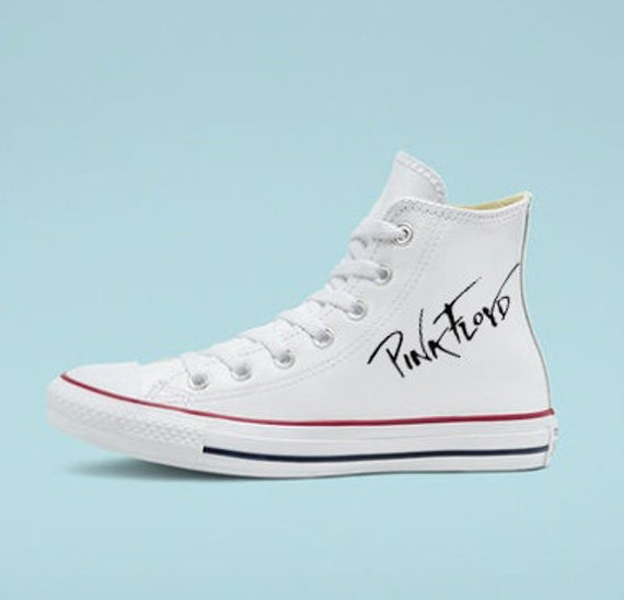 Chuck Taylor Converse All Star Leather Hi High Top Rock Band - Etsy