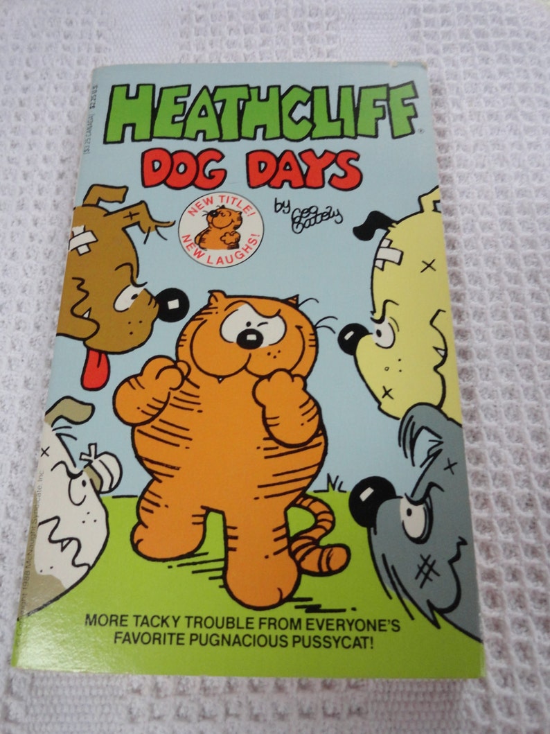 Heathcliff Dog Days Paperback Humor Book Teen Summer Etsy