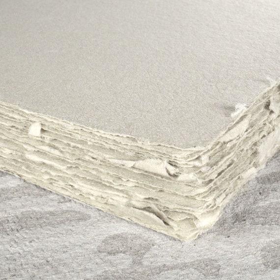 Handmade Paper Deckled Edges Blue 25 pack Bluestem A7
