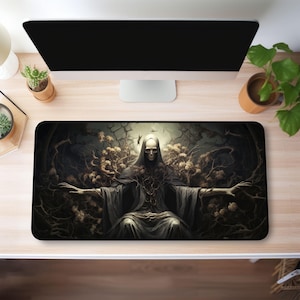 Grim Reaper Desk Mat: Goth Dark Academia XL Mouse Pad