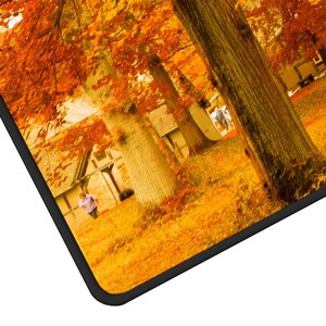 Fall Trees Desk Mat, Aesthetic Desk Decor, Trendy Workspace Essential ...