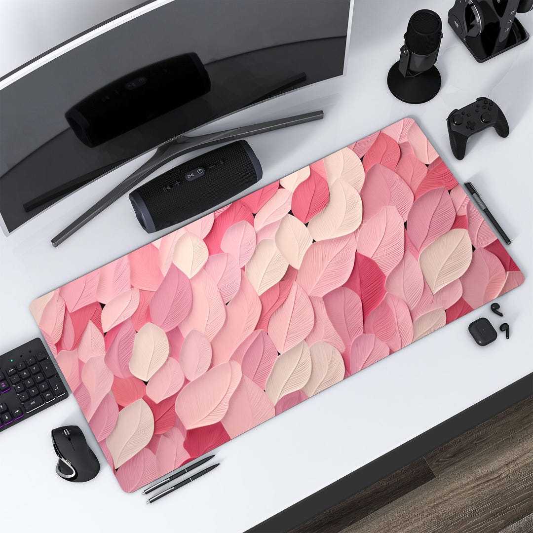 Shades of Pink Desk Mat: XL Neoprene Keyboard Pad - Etsy