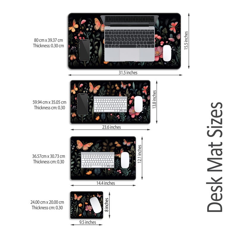 Black Squares XL Desk Mat: Non-slip Gaming Computer Pad - Etsy