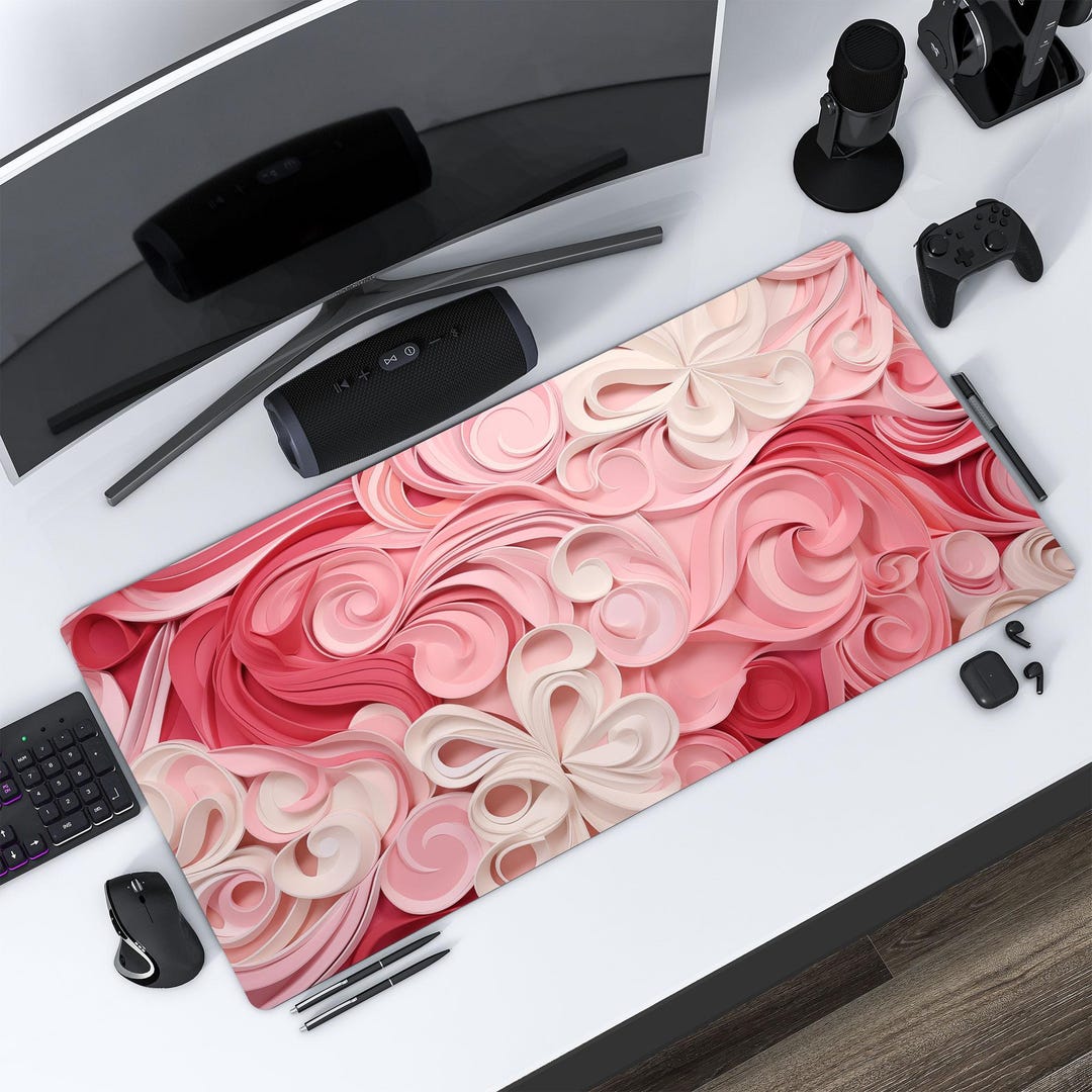 Shades of Pink Desk Mat: XL Neoprene Workspace Accessory - Etsy