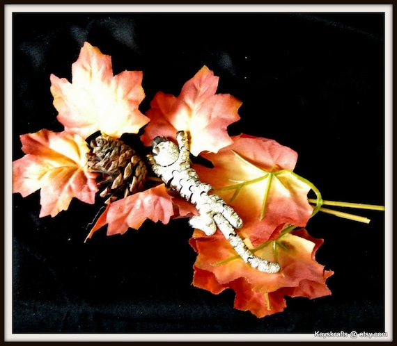 Tiger Brooch Pin, Vintage Silver Rhinestone Trifar